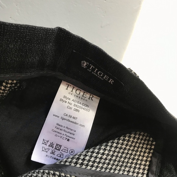 gingham high waisted trousers - Picture 12 of 16